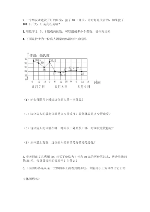 人教版五年级下册数学期末测试卷精品(易错题).docx