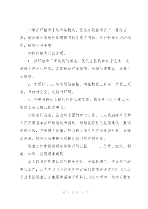 巡察工作中期调研督导情况的汇报.docx