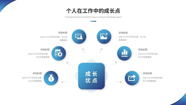 蓝色简约商务转正述职报告工作汇报自我介绍ppt模板