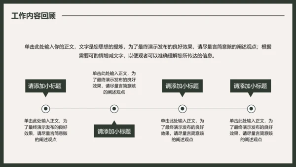 简约植物风年终工作总结汇报PPT模板