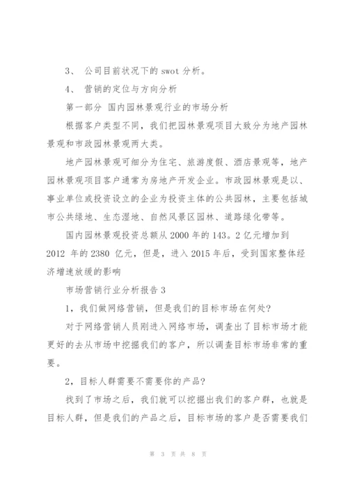 市场营销行业分析报告.docx