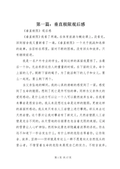 第一篇：垂直极限观后感.docx