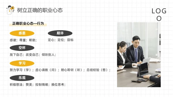 黄灰简约如何保持良好的职业心态PPT模板宣传PPT动态PPT