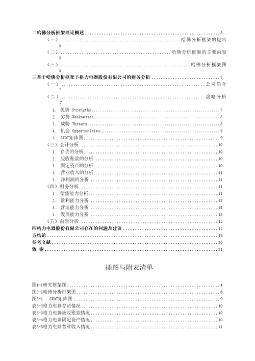 基于哈佛分析框架下的财务分析以格力电器股份有限公司为例