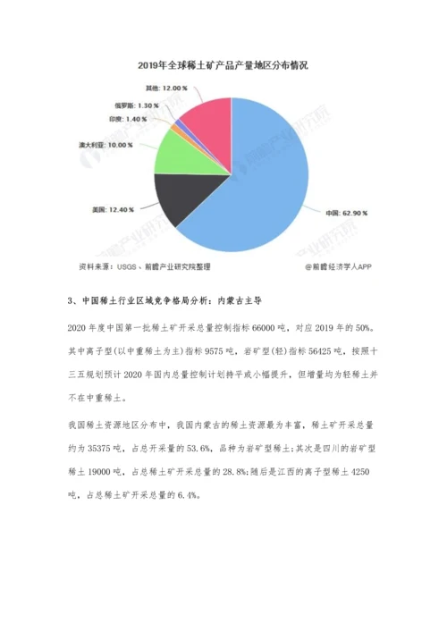 中国稀土行业市场现状及竞争格局分析-稀土加工技术和专利处于全球领先地位.docx