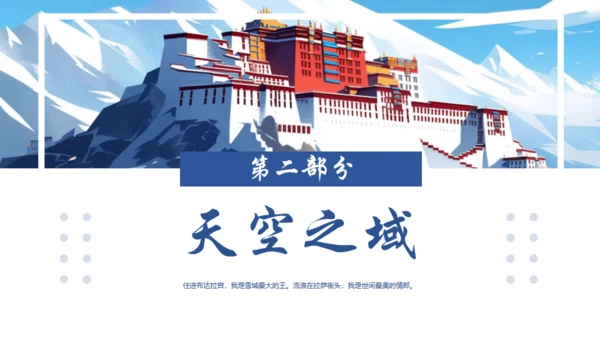 布达拉宫西藏文旅宣传旅游通用PPT模板