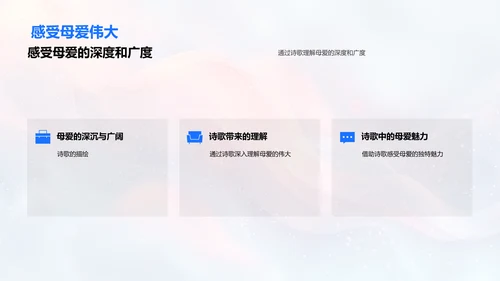 诗中母爱解读PPT模板