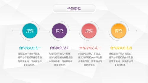 时尚微立体教学设计教育说课PPT模板