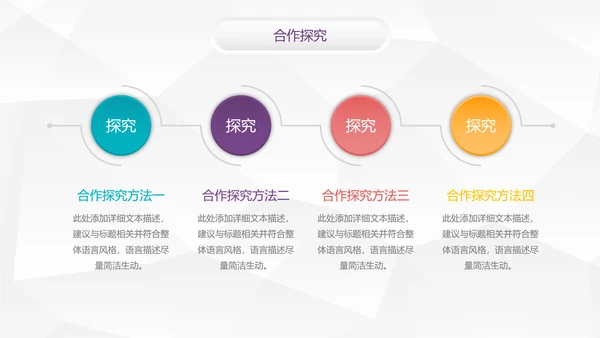 时尚微立体教学设计教育说课PPT模板