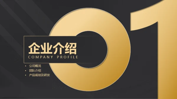 黑金科技商业计划书ppt模板