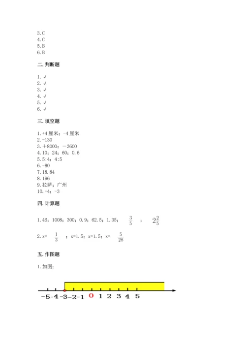 人教版六年级下册数学期末考试卷【综合题】.docx