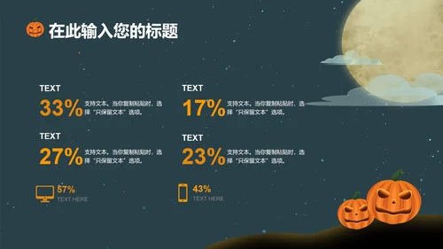 绿色万圣节PPT模板