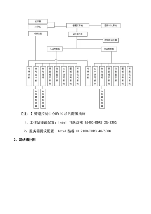 智慧小区智能化停车场管理系统设计方案.docx