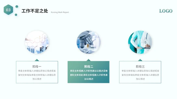 简约商务医学护理器械工作汇报工作总结ppt模板