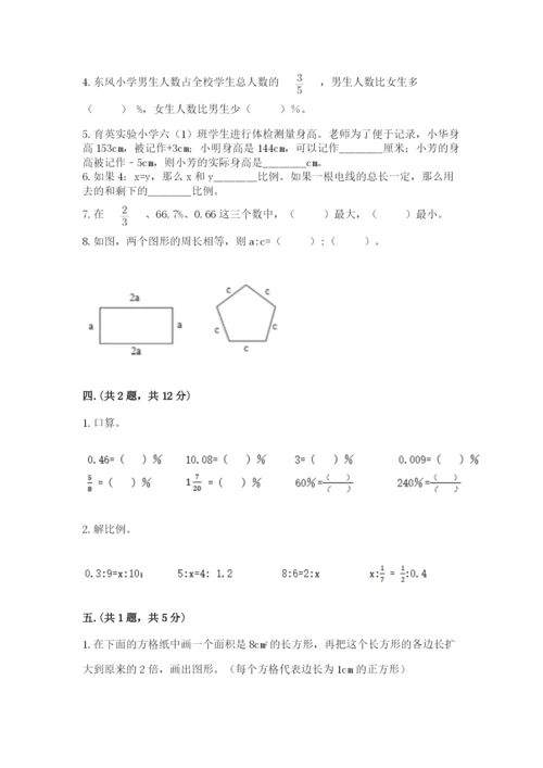 苏教版数学六年级下册试题期末模拟检测卷含完整答案【有一套】.docx