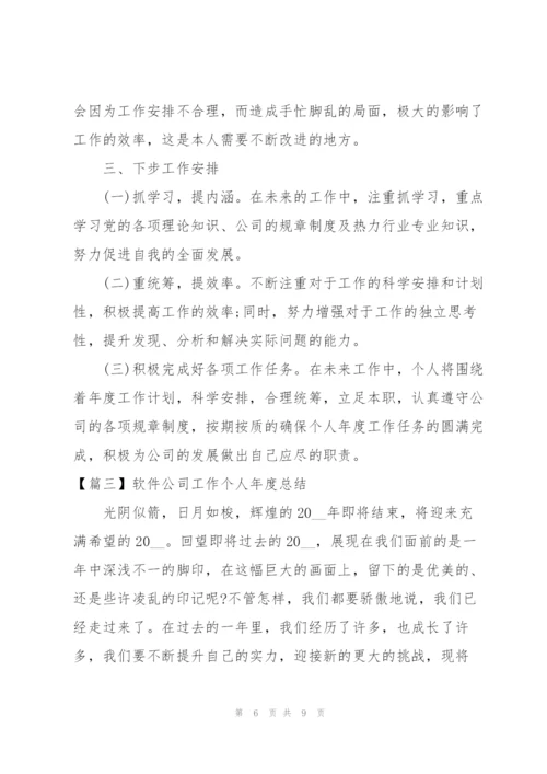 软件公司工作个人年度总结.docx