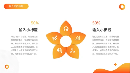 橙色创意创新创业计划书PPT模板