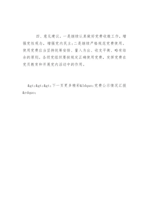 党费公示情况汇报.docx