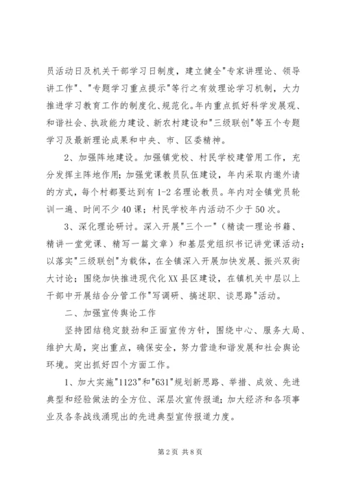 某镇贯彻落实区委党务工作情况汇报 (2).docx