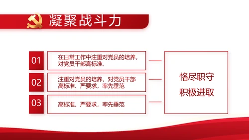 红色党政机关领导干部工作汇报动态PPT模板