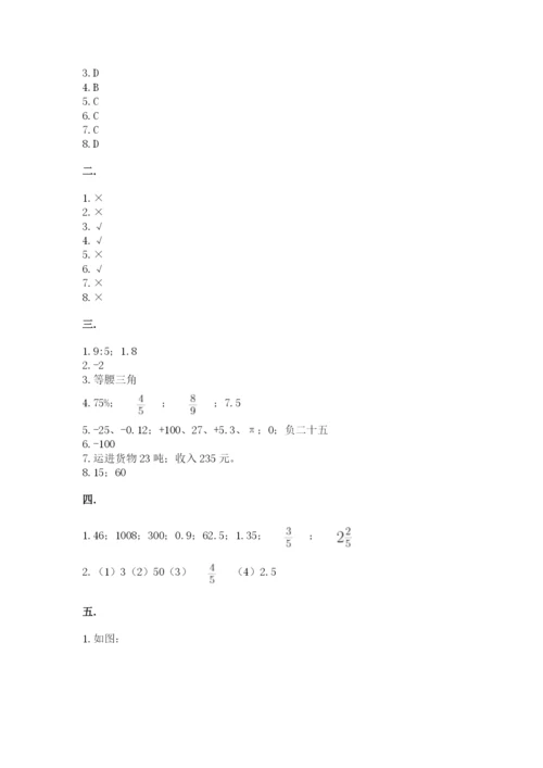 河南省平顶山市六年级下册数学期末测试卷（培优b卷）.docx