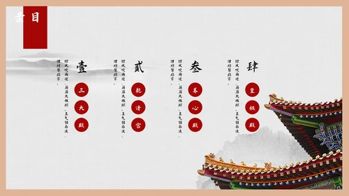 故宫印象故宫风光PPT模板