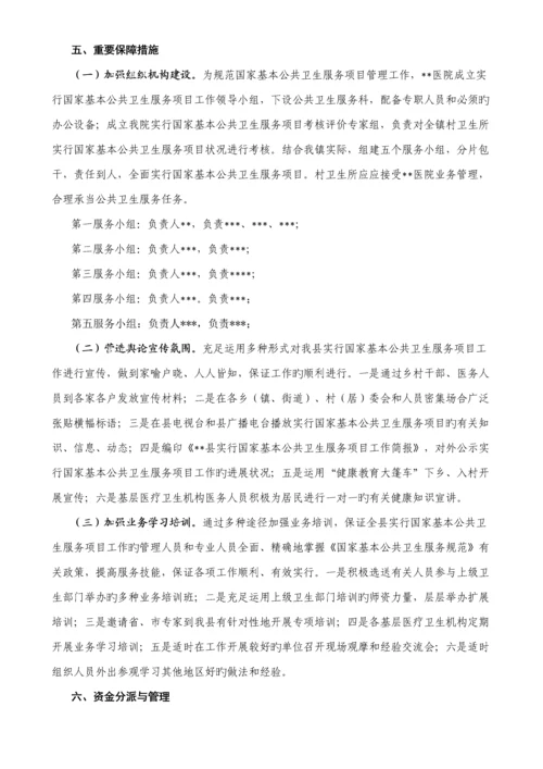 医院公共卫生服务实施专题方案.docx