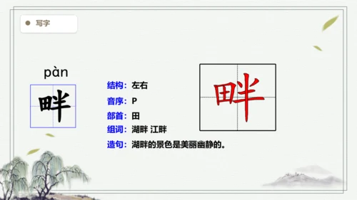 【2024秋季学期】21.古诗词三首生字识记课件