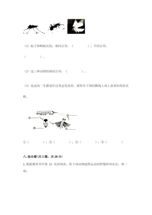 教科版科学三年级下册 期末测试卷精品（实用）.docx