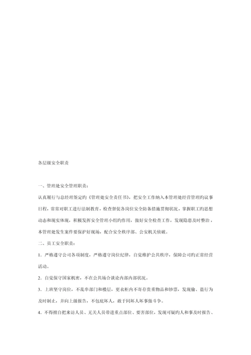 安全物业管理知识工作标准手册.docx