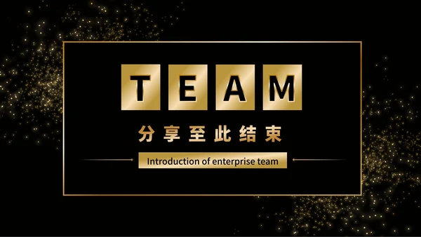 黑金商务企业团队成员介绍PPT模板