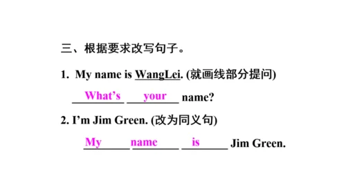 Starter Module1 Unit1 Good morning, Miss Zhou.