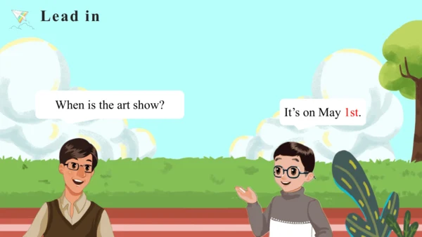 Unit 4 When is the art show Part A Let's talk课件（46