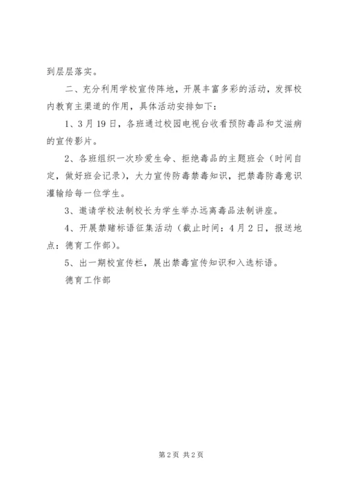 肥合六八一中学禁毒教育活动实施方案.docx