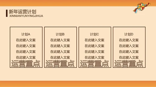 国潮虎年风新年工作计划通用PPT模板