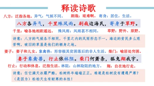 八年级上册第三单元  课外古诗词诵读（教学课件）(共73张PPT)