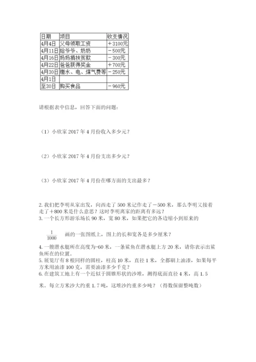 沪教版数学六年级下册期末检测试题及参考答案（典型题）.docx
