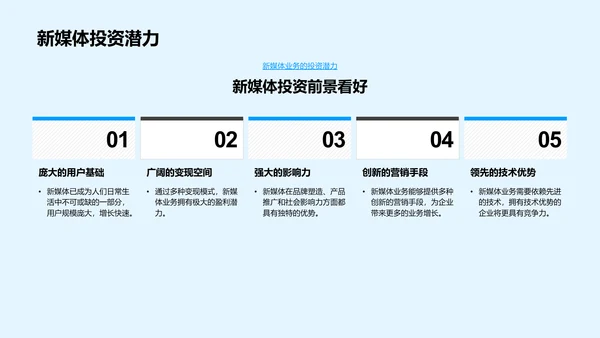 新媒体述职报告PPT模板