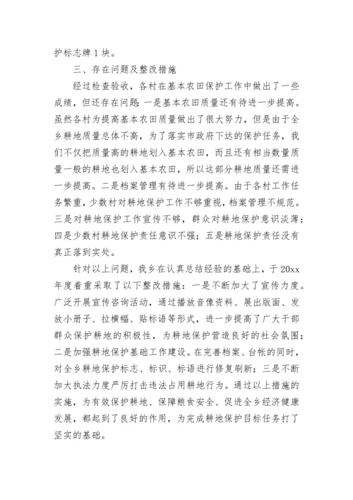 耕地保护责任目标自查报告.docx