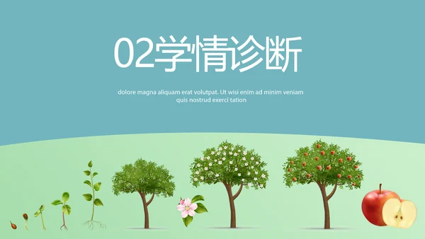 蓝色大气生物学主题班会PPT动态