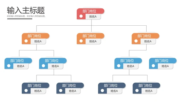 组织结构样式合集PPT模板