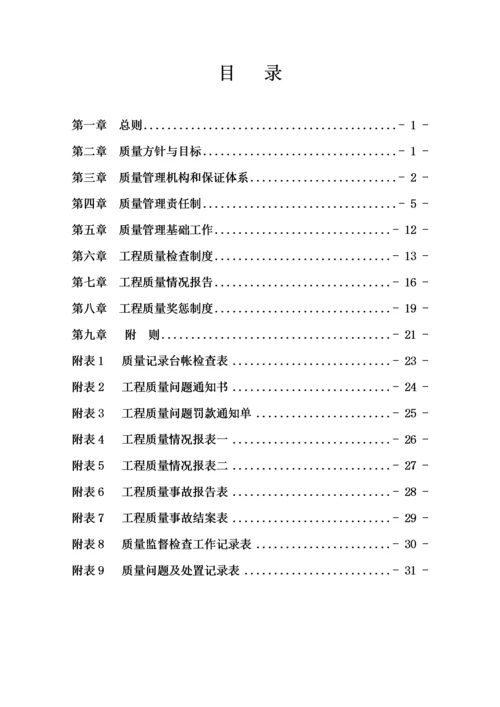 某工程质量管理管理实施细则.docx