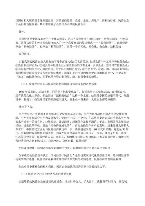 我国民营企业的发展现状与对策