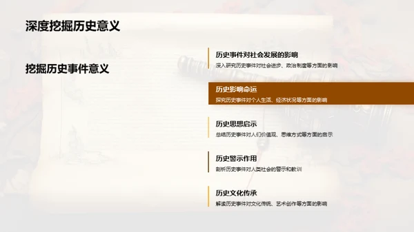 历史探索：事件与影响