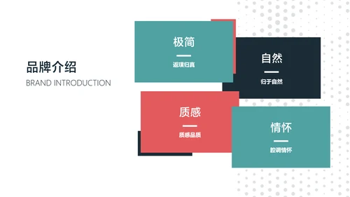 青色极简风零售百货企业宣传介绍
