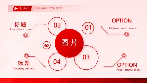 红色喜庆公司企业宣传简介介绍PPT模板