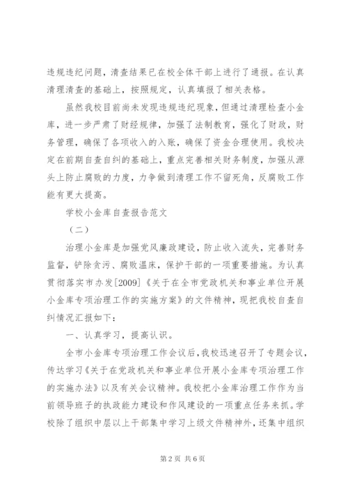 学校小金库自查报告范文.docx