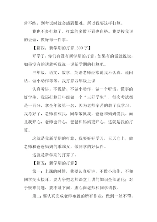 新学期新打算300字.docx