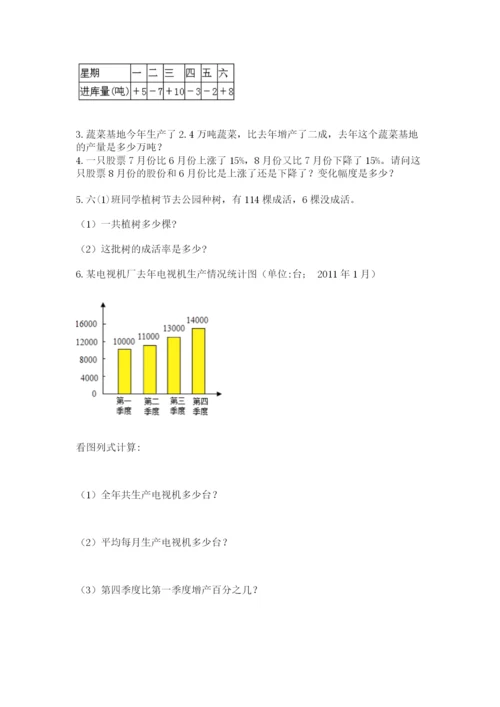 实用小学数学青岛版六年级下册期末测试卷【黄金题型】.docx