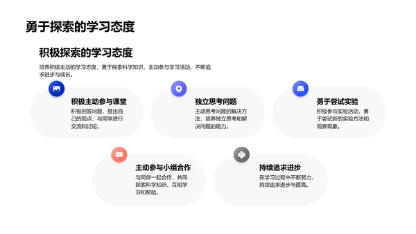 四年级科学课程导览PPT模板